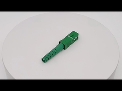 4.8mm SC Duplex Fiber Connector RAL 6027 40mm Round Long Boot For Patch Cable