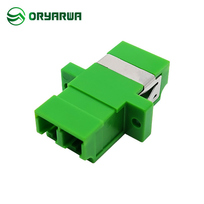 Fiber Optic Adaptor LC Duplex Flange Flangeless  One Piece Type