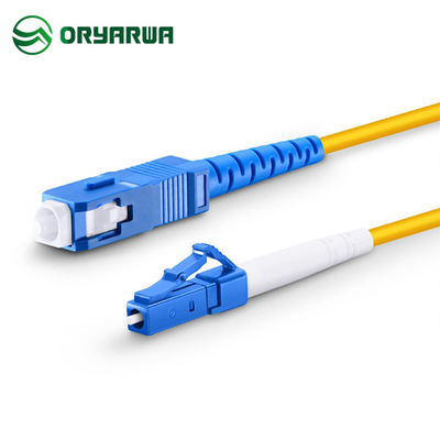 LC UPC Ke SC UPC Fiber Optic Single Mode Patch Cord Simplex 3M Jumper