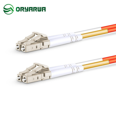 LC UPC Ke LC UPC 0.9 2.0 3.0 OM2 Kabel Serat Optik Multimode Patch Duplex 3m