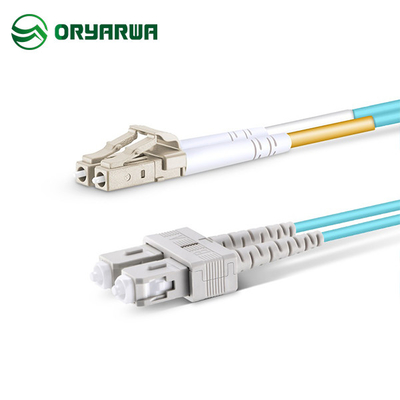 LC UPC Ke SC UPC Duplex Fiber Optic Multimode Patch Cord OM3